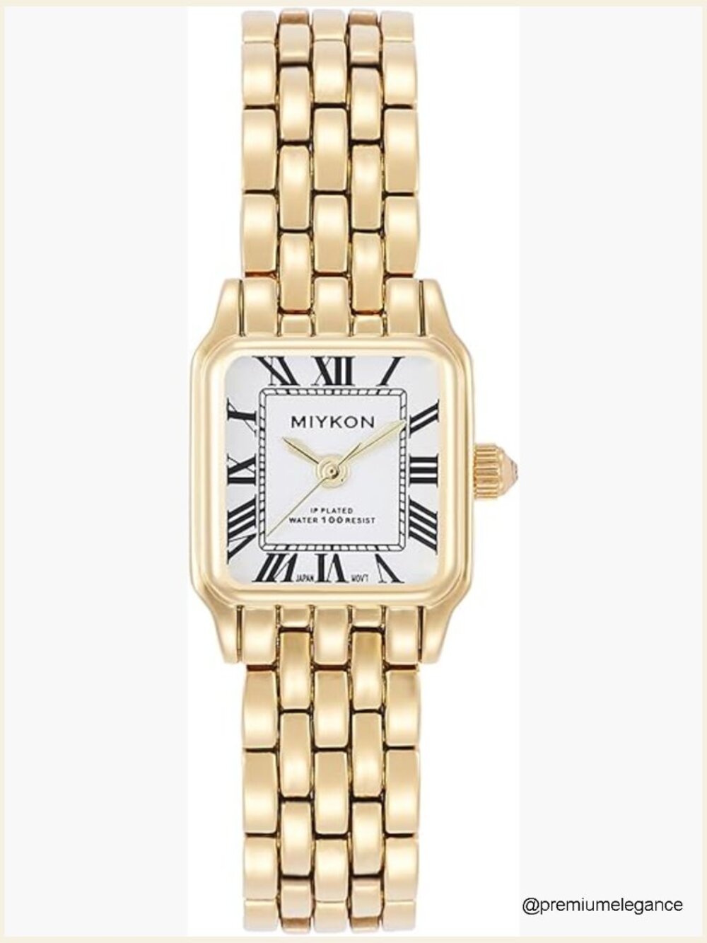 Vintage Square Small Face Watch Japanese Quartz Waterproof Bracelet